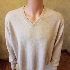 Jos. A. Bank Cream Cashmere Sweater